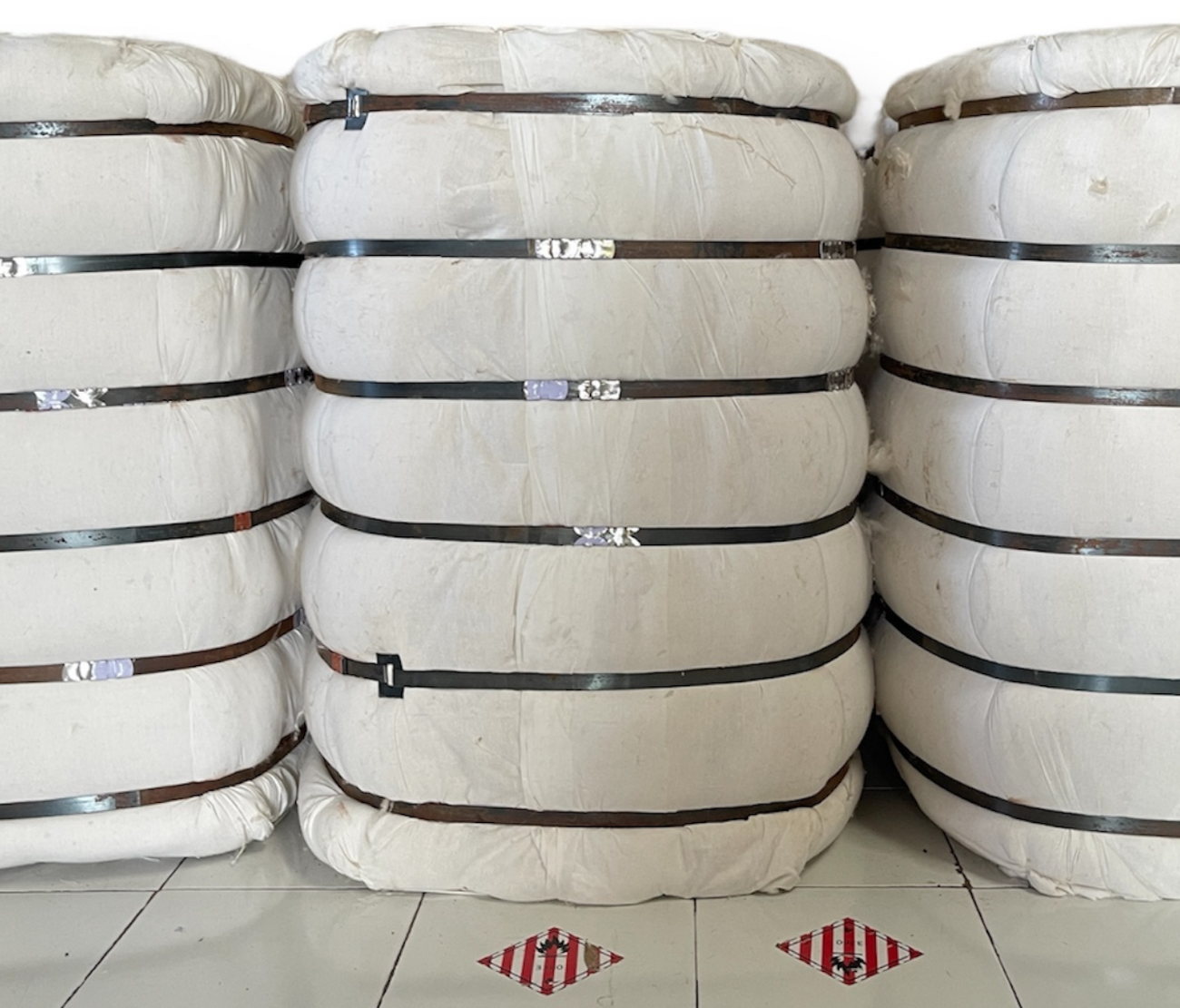 100 kg kapok bales in cotton wrap